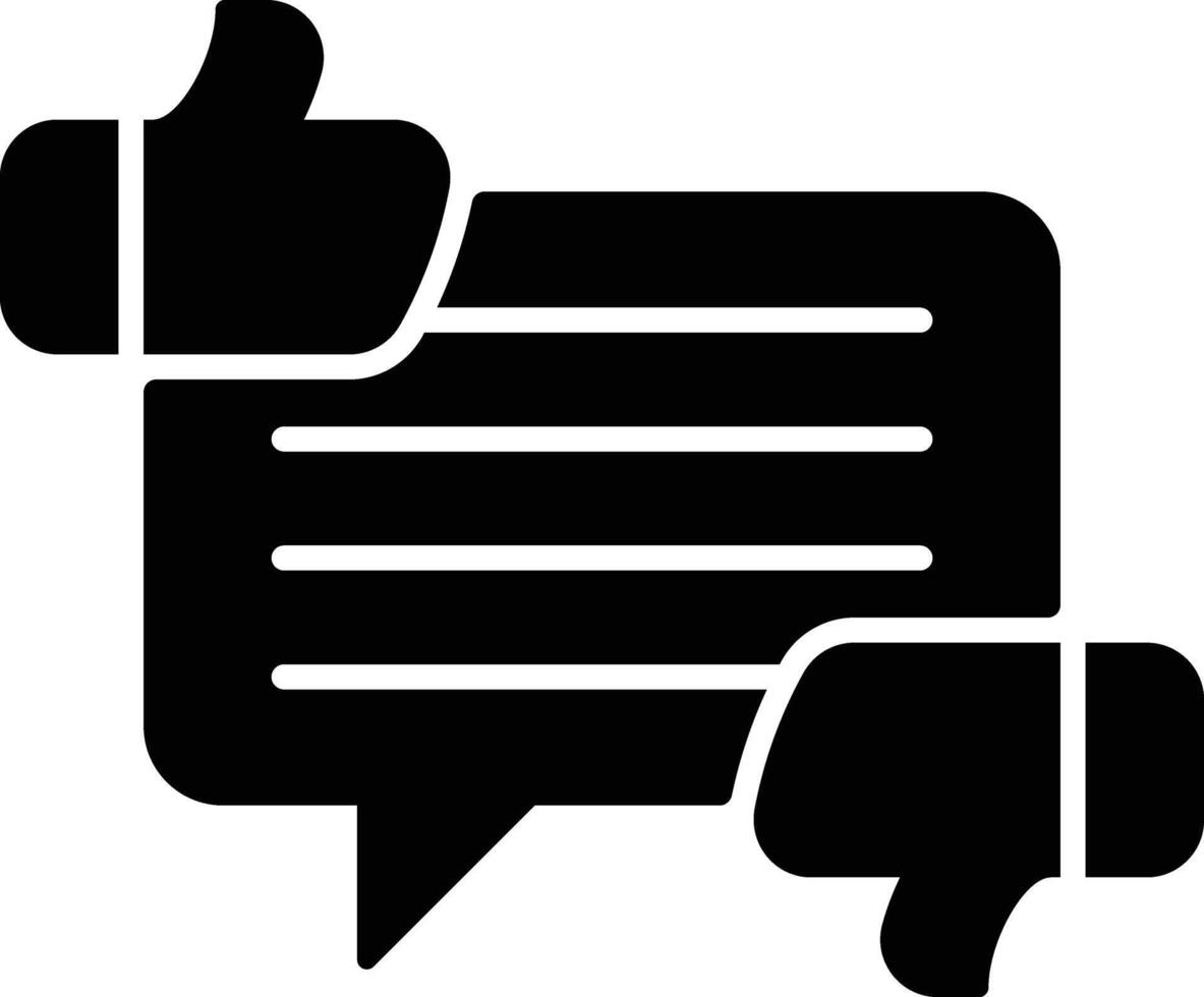 Glyph User review icon featuring a user and rating element for websites, apps, feedback forms, and UI evaluation vector