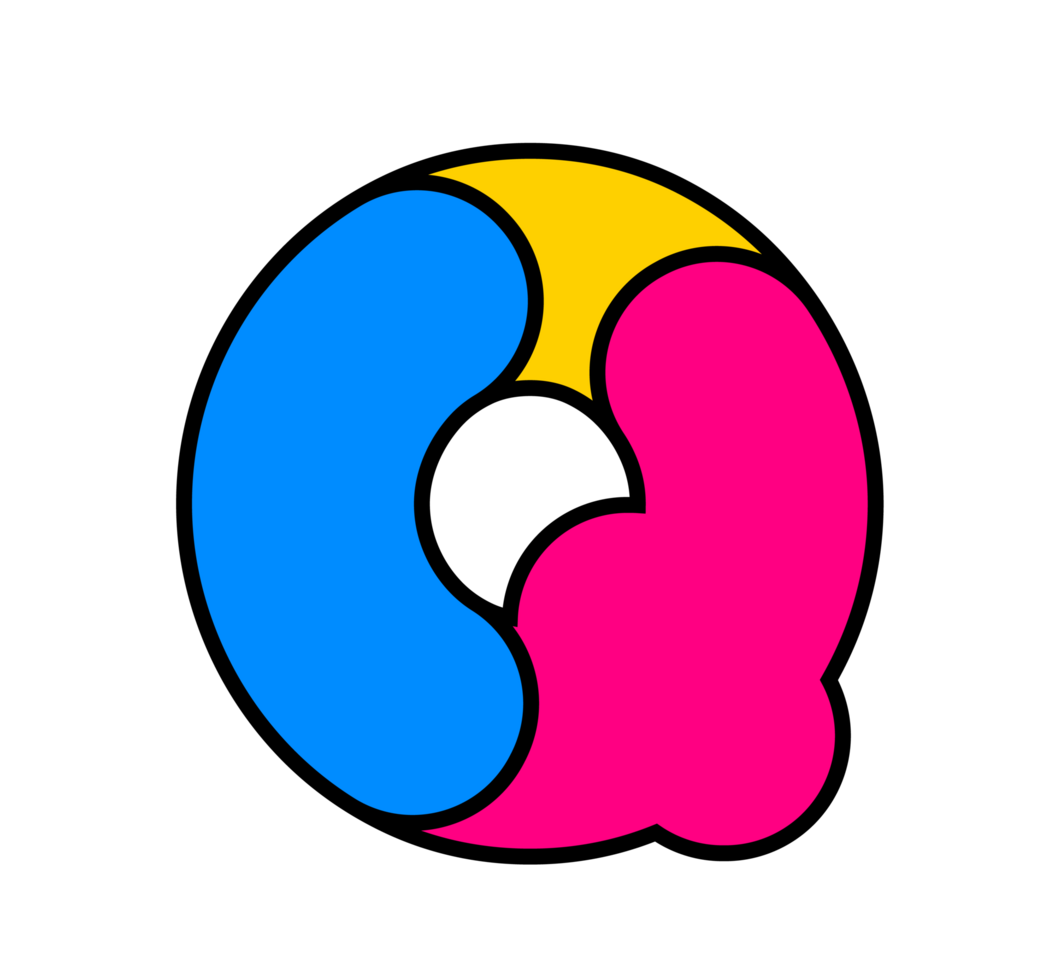 Playful Abstract Letter Q Logo Design - Modern and Bright Alphabet Mark for Creative Brands png