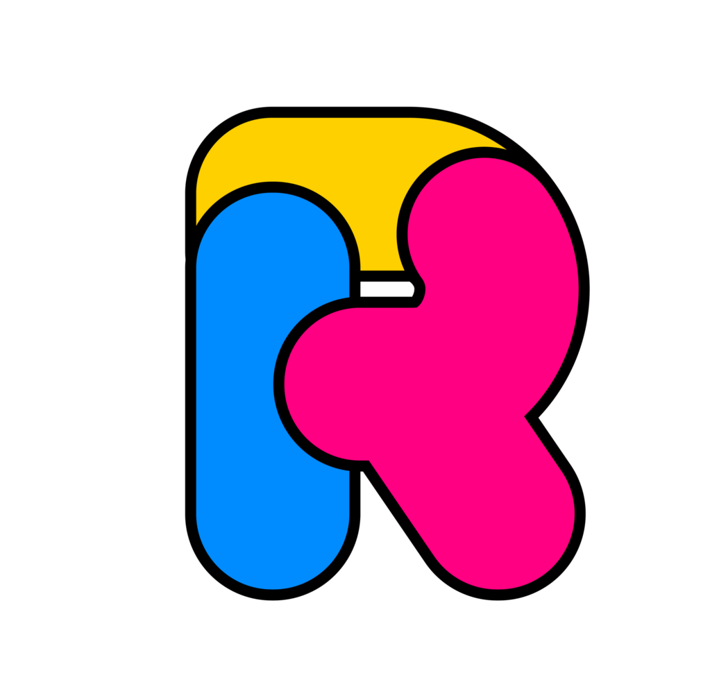 Vibrant Abstract Letter R Logo - Modern and Creative Alphabet Mark for Diverse Brands png
