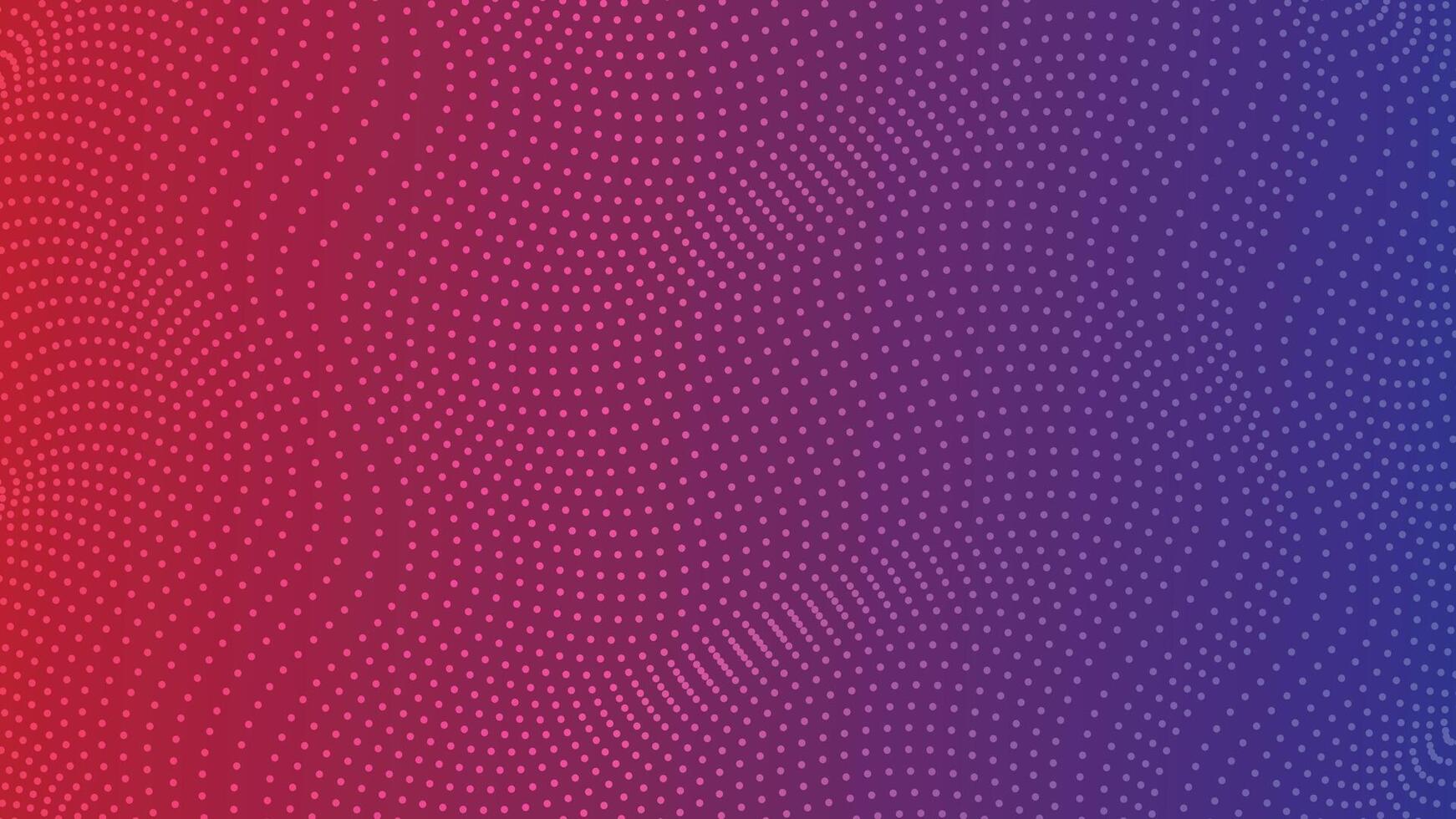 Abstract dotted wave pattern with red to purple gradient futuristic digital background vector