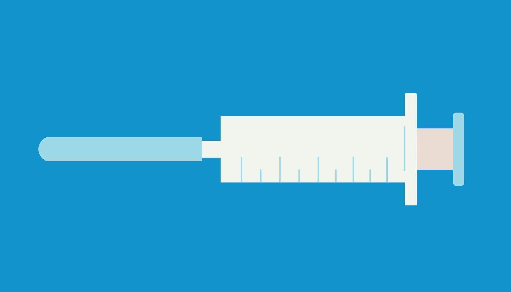 medicine syringe in doodle style vector