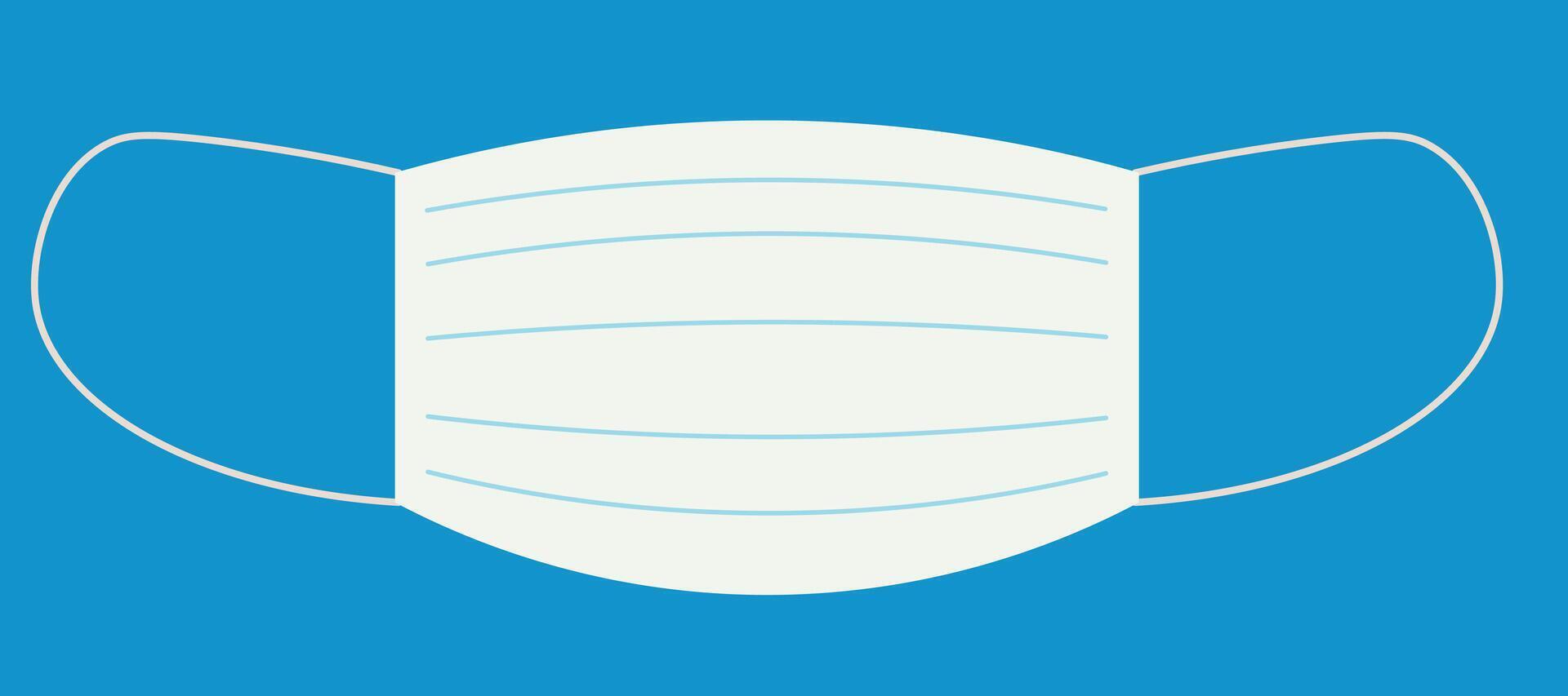 white medicine face mask vector