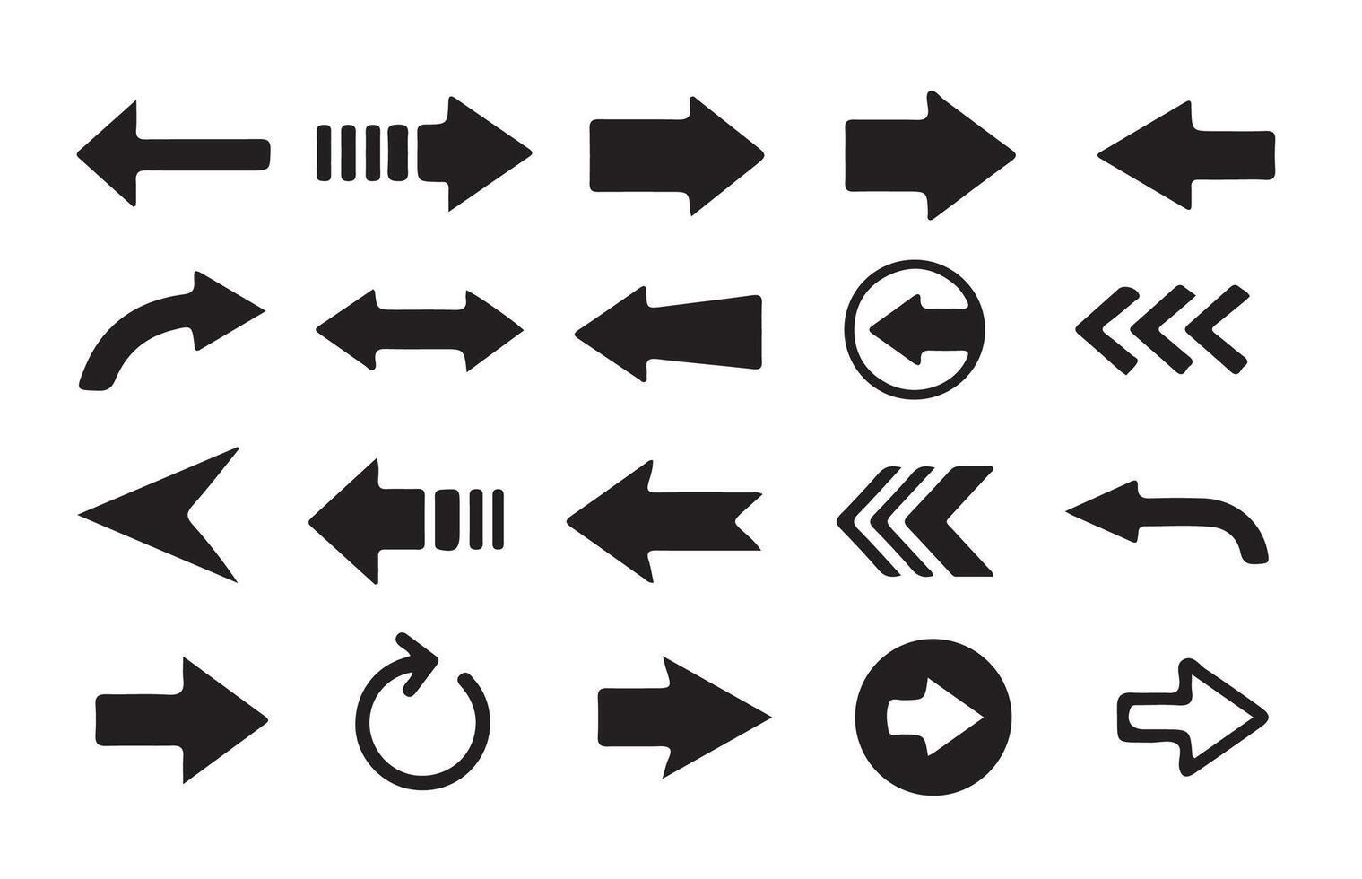 Arrow icons set. Arrow collection. Simple arrow. illustration eps 10 vector