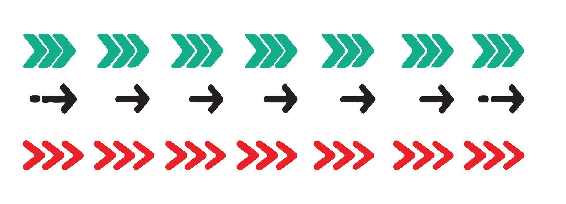 Bold and Geometric Arrow Symbols Pack vector