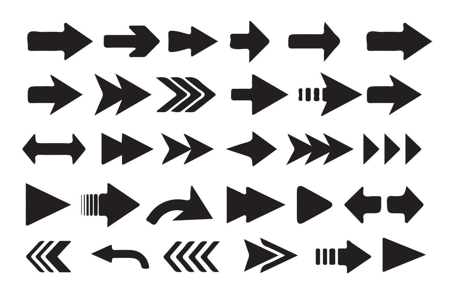 Arrows for Navigation and UI Design vector