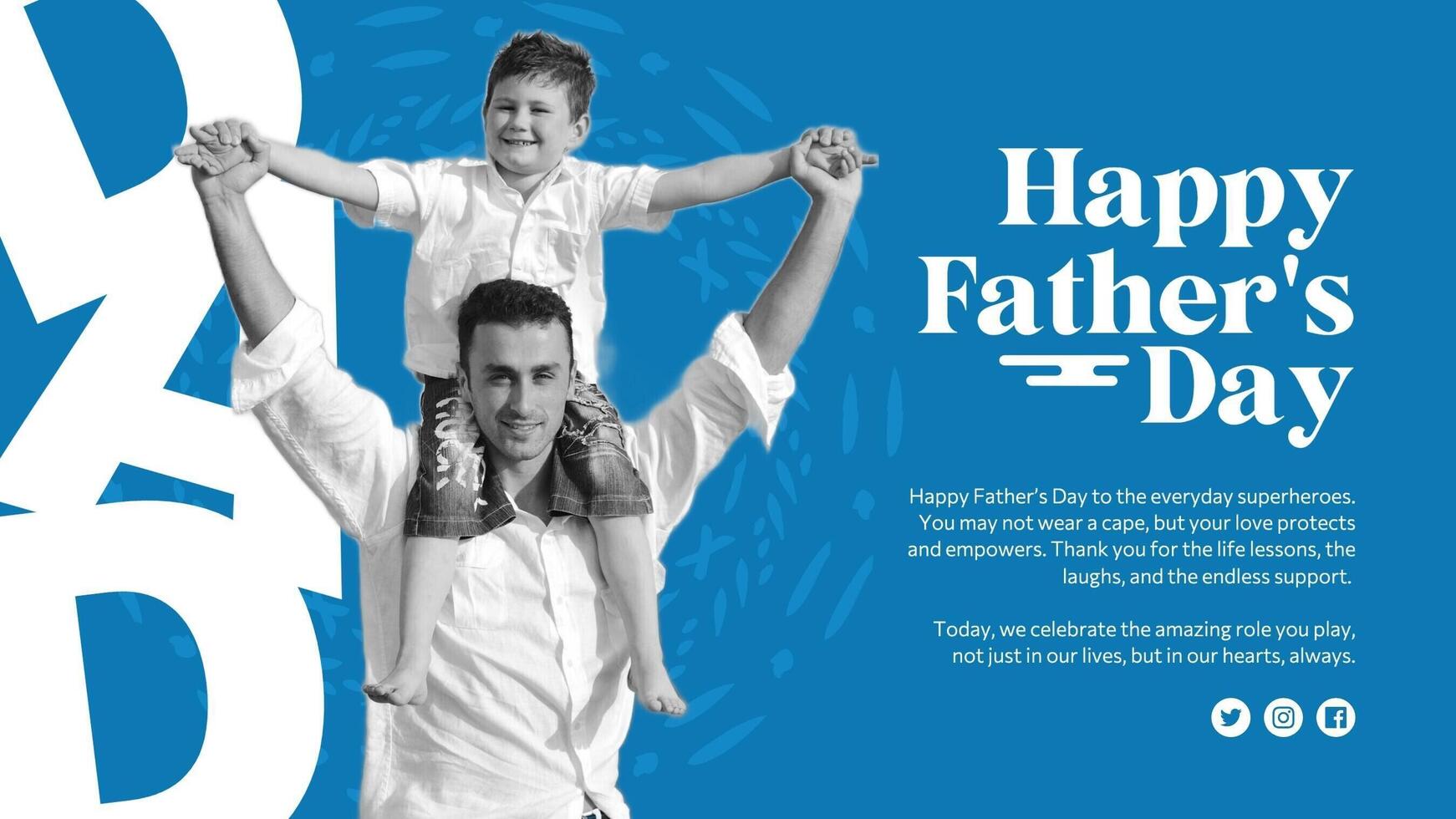 Happy Father's Day Post template