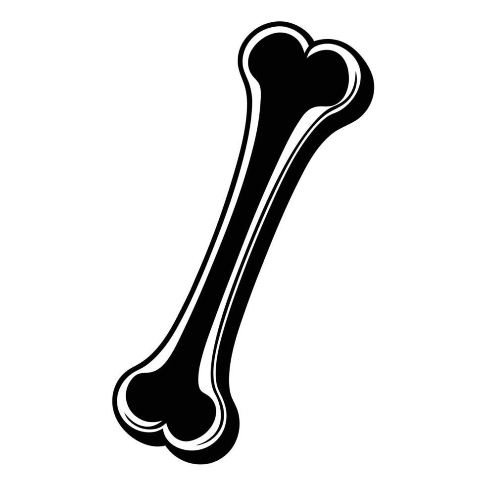 A bone bone icon on a white background vector