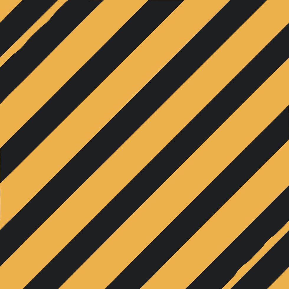A black and yellow striped background with diagonal lines vector