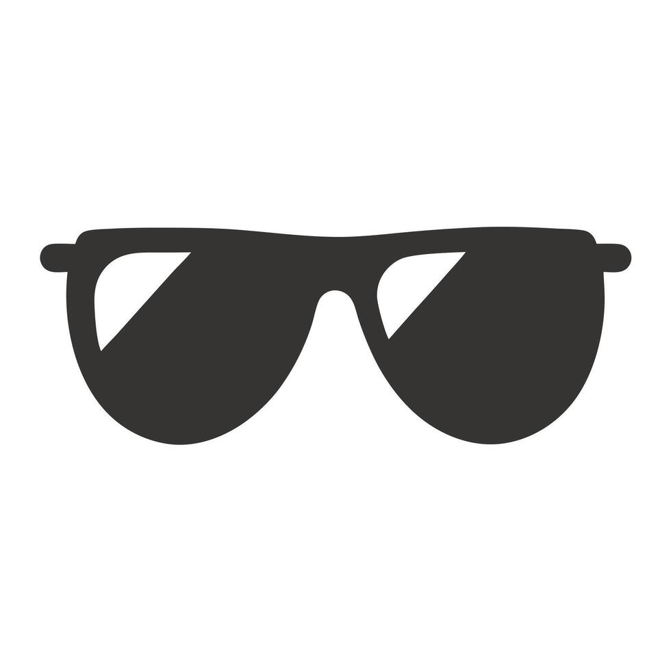 Sunglasses icon on white background vector