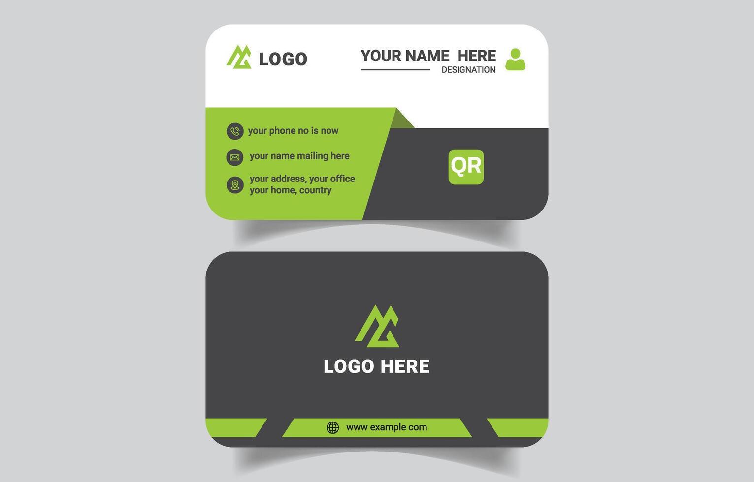 Creative Styling Business Card Design Layout vector