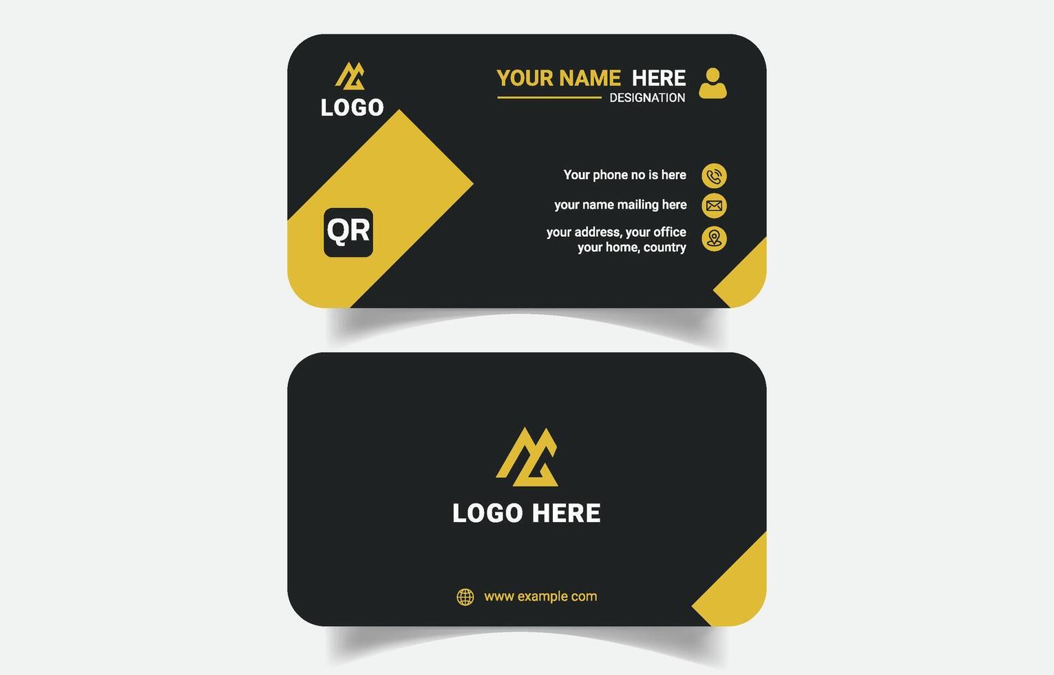 Styling Business Card Design Layout vector