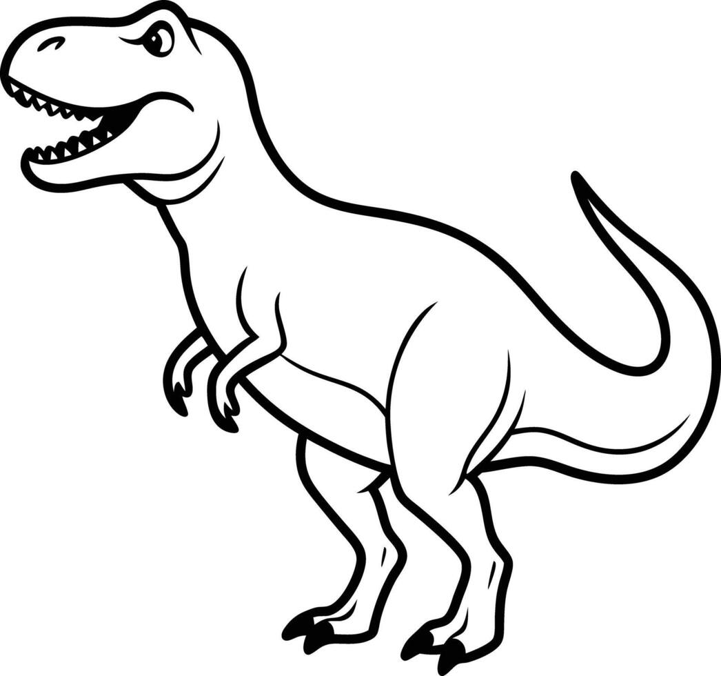 Dinosaur coloring pages vector