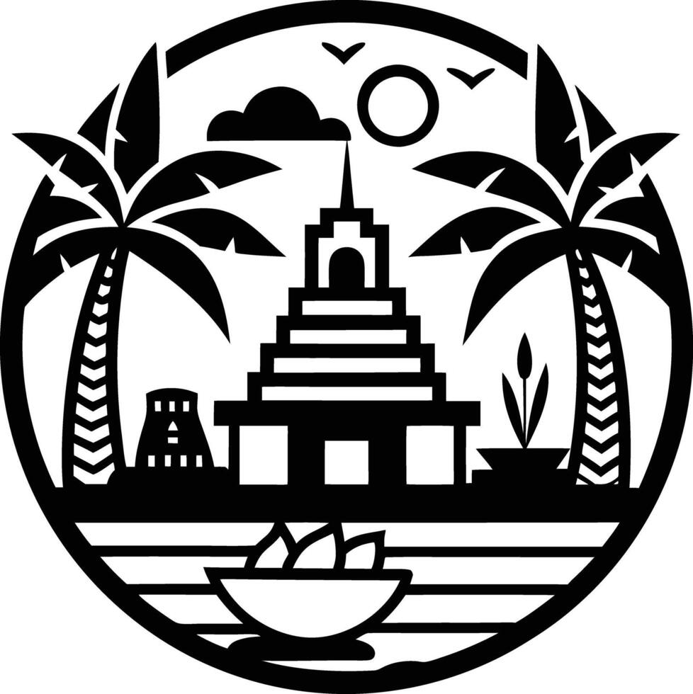 The logo for the city of kerala vector