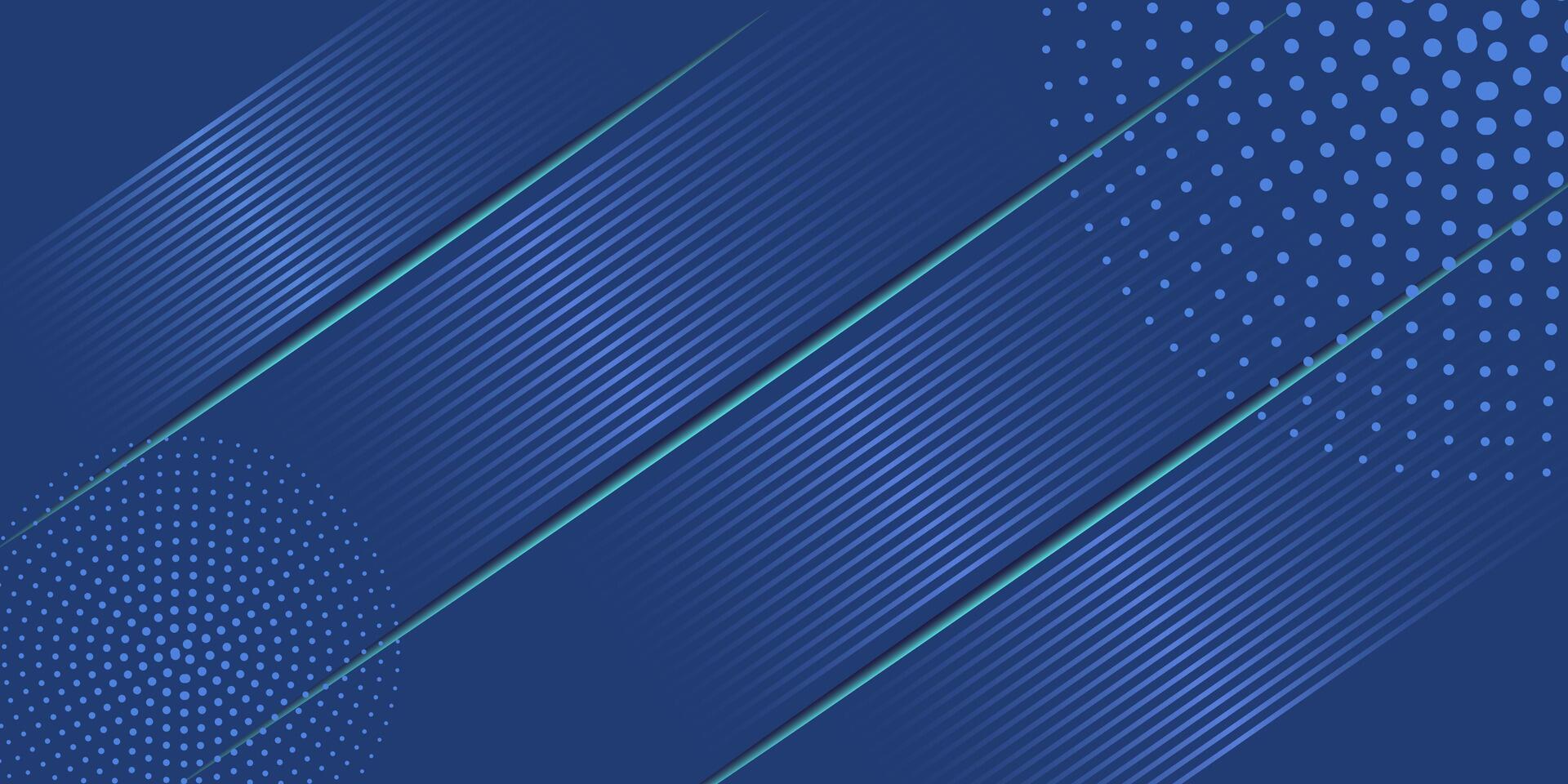 Modern Blue Abstract Diagonal Line Background with Dot Halftone Elements vector
