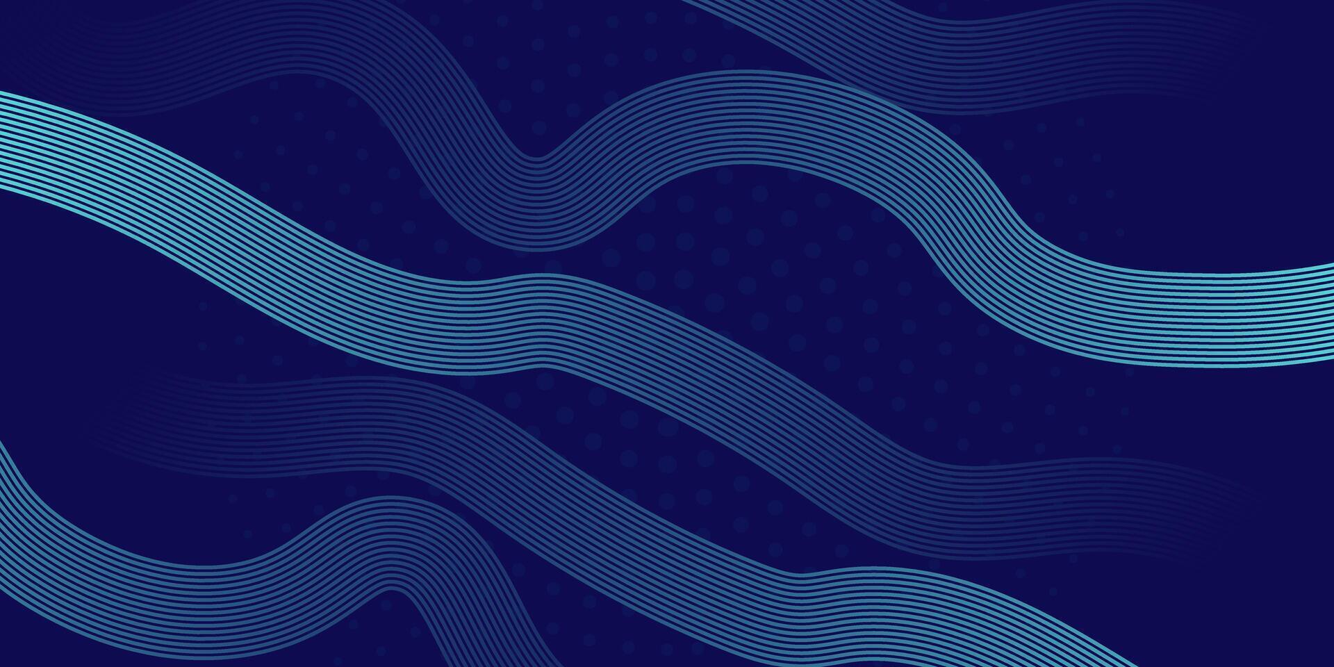Blue Abstract Curvy Line Background Design vector