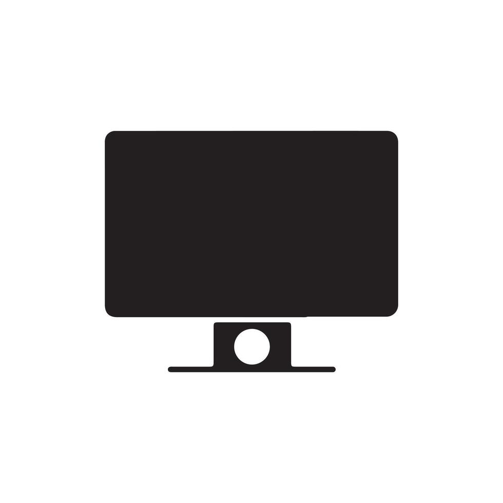 Computer Monitor icon design and art llustration vector