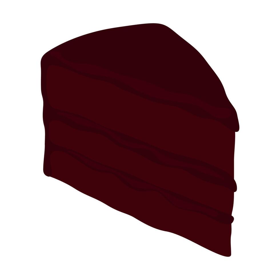 Illustration of a chocolate dessert with chocolate cream. vector