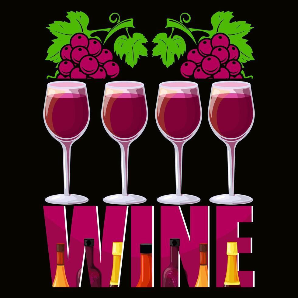 glass with wine design vector