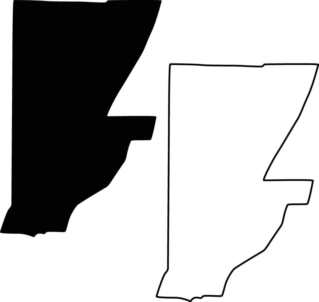Map of Florence Montana USA Silhouette Flat and Outline Design vector