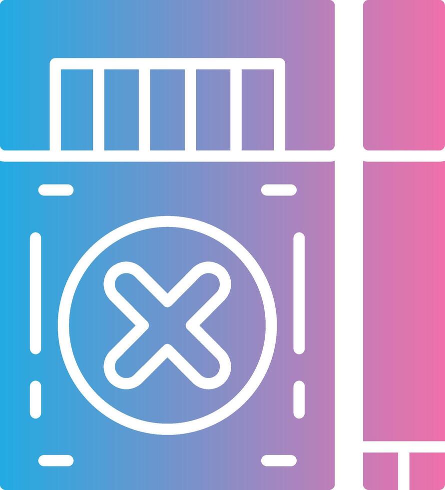No Smoke Coded UI Symbol vector