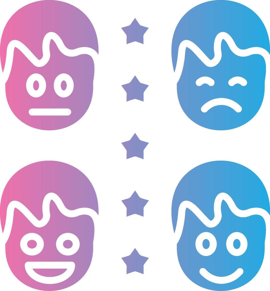 User Rating Stylized Flat Drawing vector