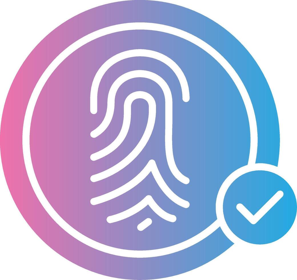 Biometric Recognition Interface Line Graphic vector