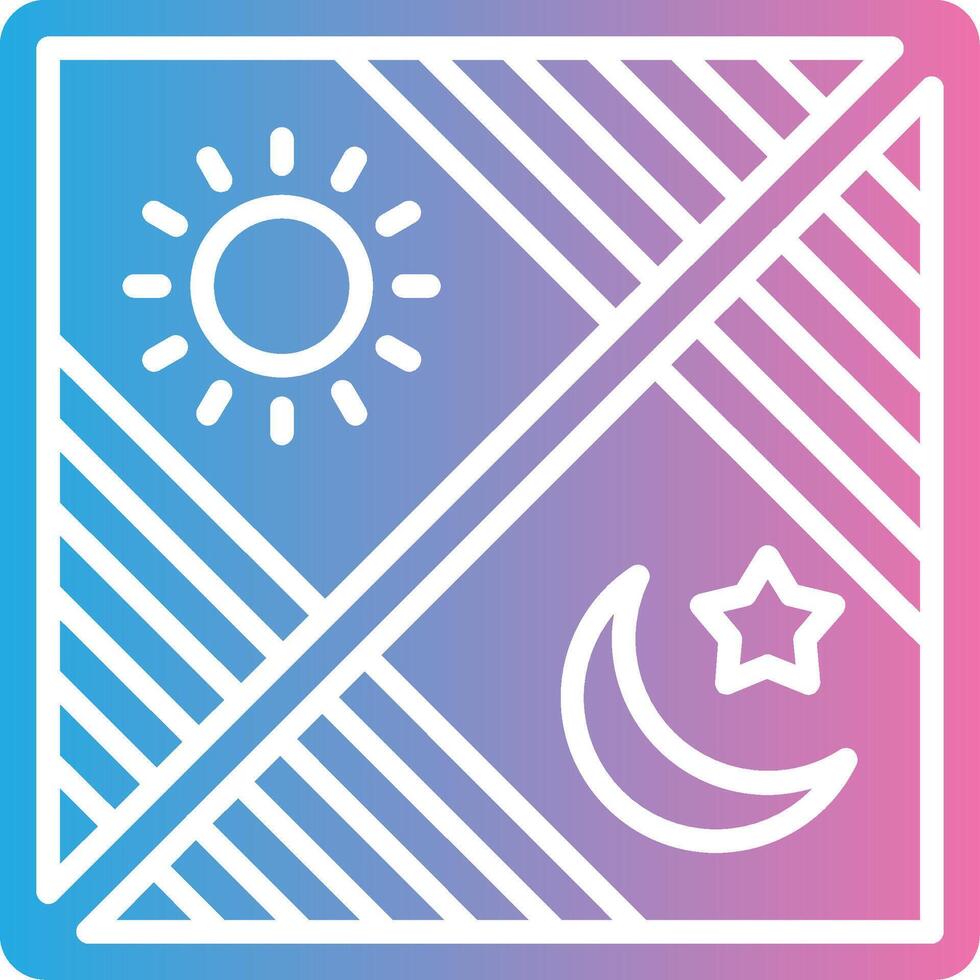 Day And Night Coded UI Symbol vector