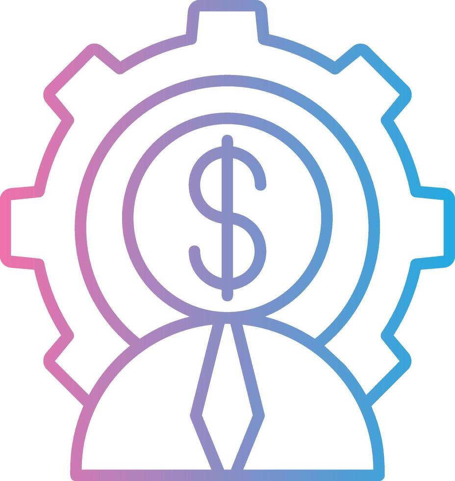 Businessman UX Focused Shape vector