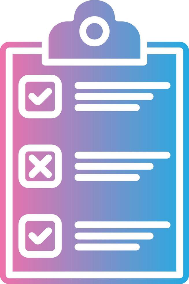 A clipboard with check marks on it vector