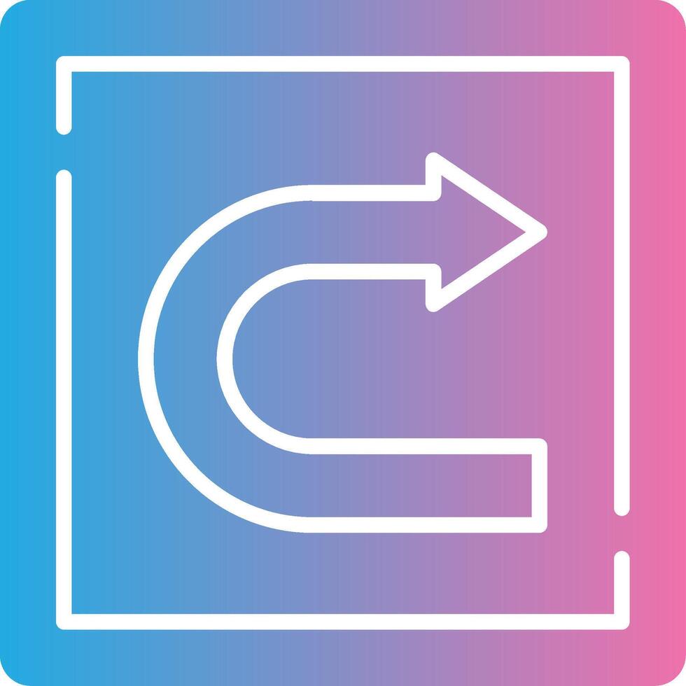 Redo Sharp Line Mark vector