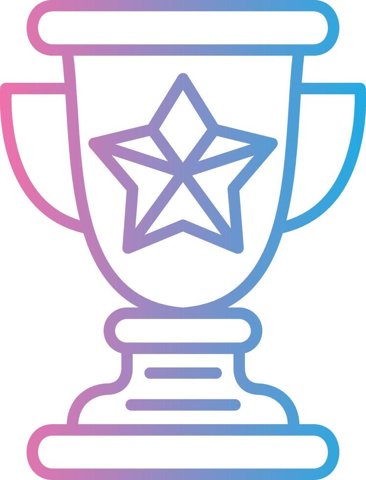 Trophy Star Gradient Style Element vector