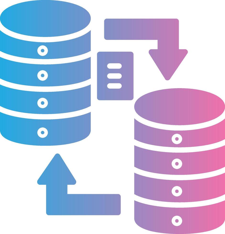 Data Migration Color Block Badge vector