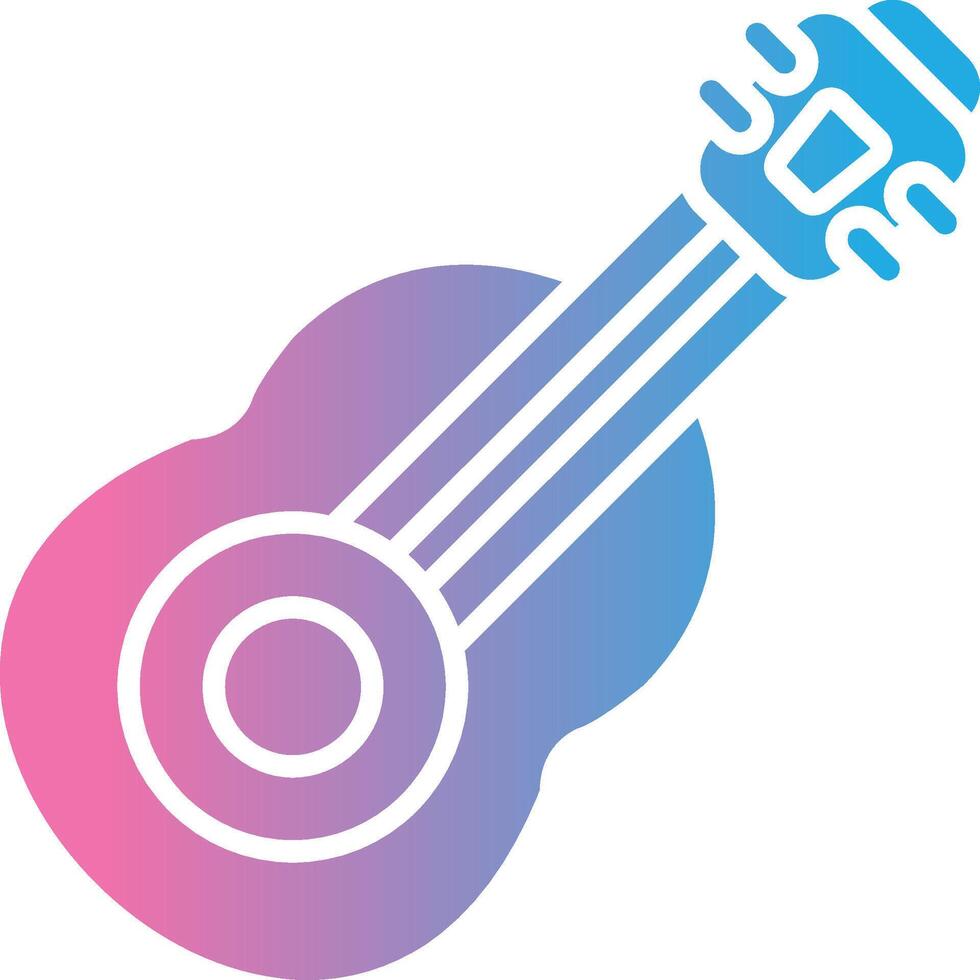 Guitar Sleek Visual Mark vector
