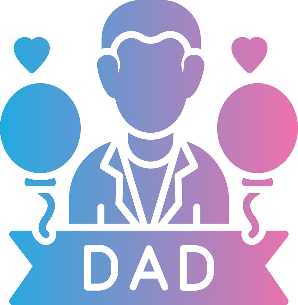 Fathers Day High Detail Shape vector