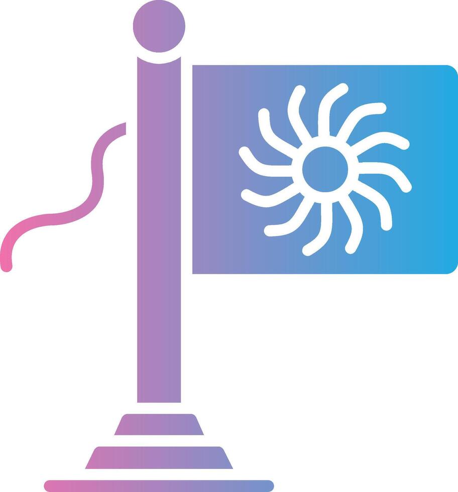 Argentina Flag Smooth UI Symbol vector