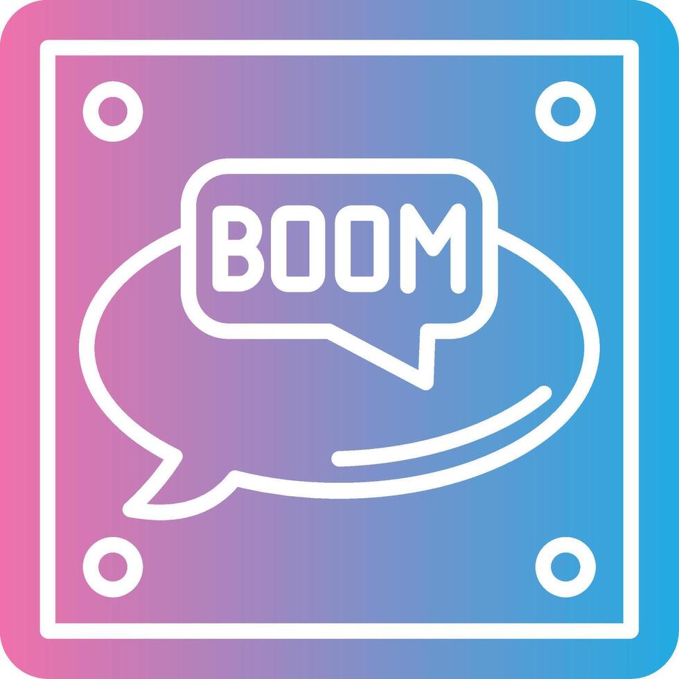 Boom Neon UI Symbol vector