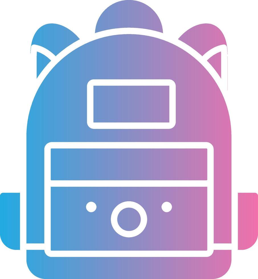Backpack User-Friendly Drawing vector
