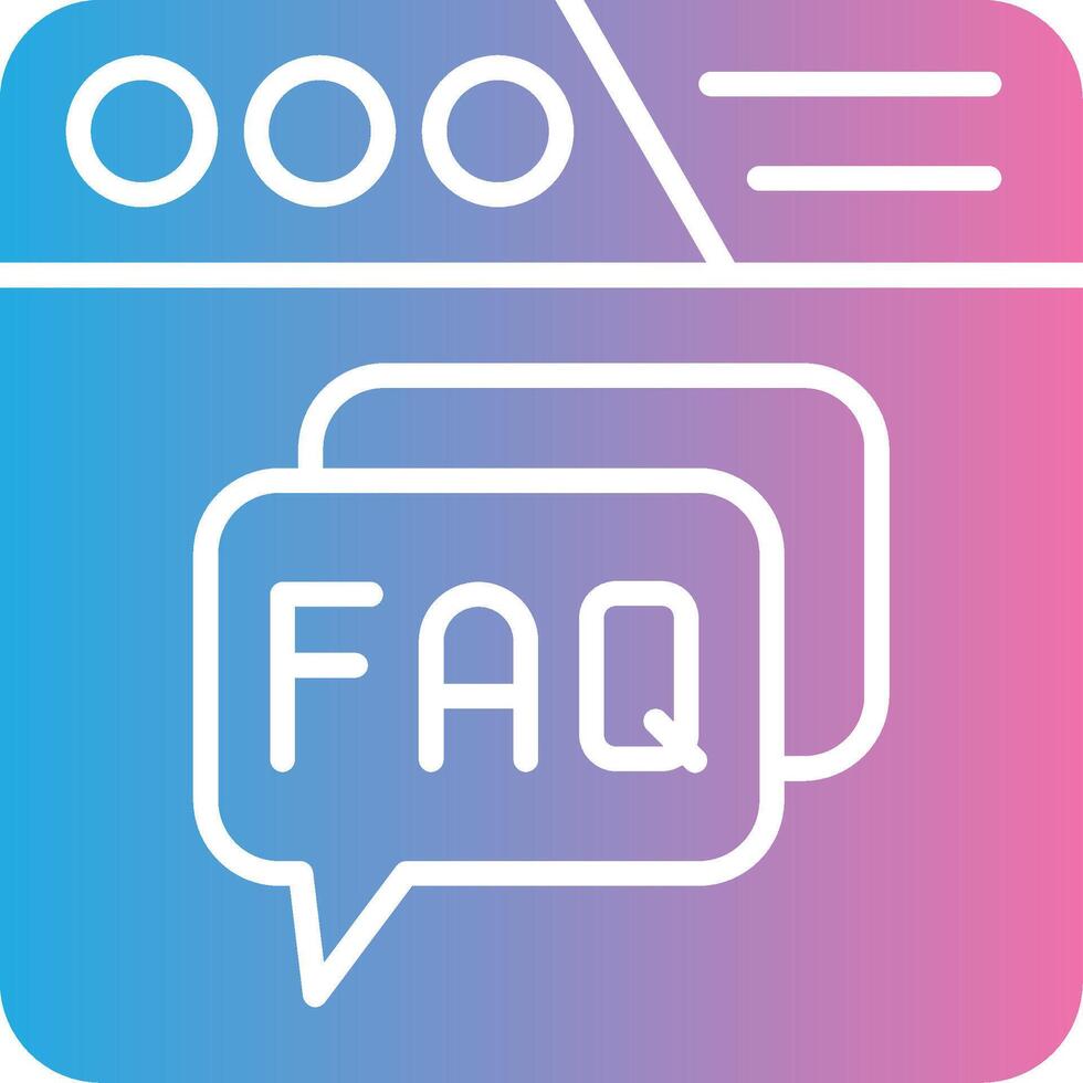 Faq Smooth UI Symbol vector