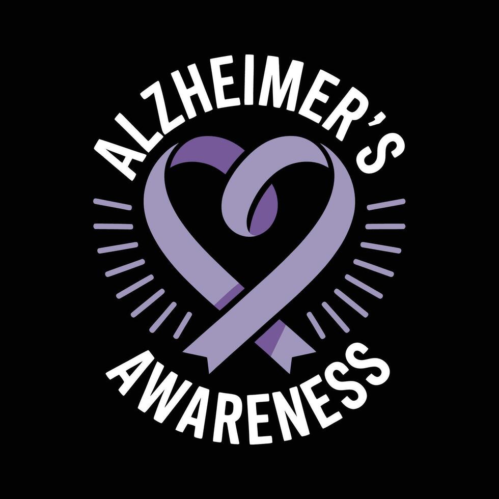Love strengthens memories, supporting every step of the Alzheimer's journey. vector