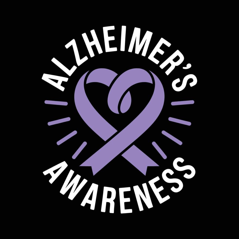 Every ribbon a promise research, support, and a cure for Alzheimer's. vector