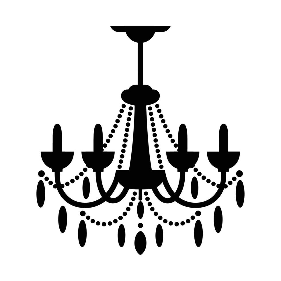 Glamorous Ceiling Light Sophisticated Interior Element vector