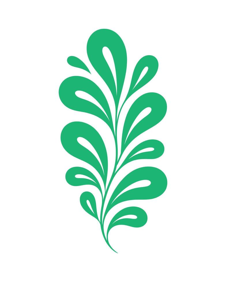 Verdant Bloom Accent Fresh Floral Motif vector