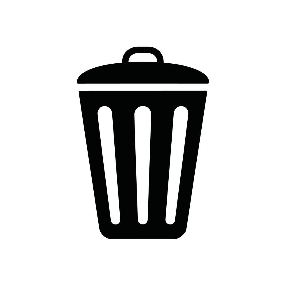 Modern Trash Can Graphic vector