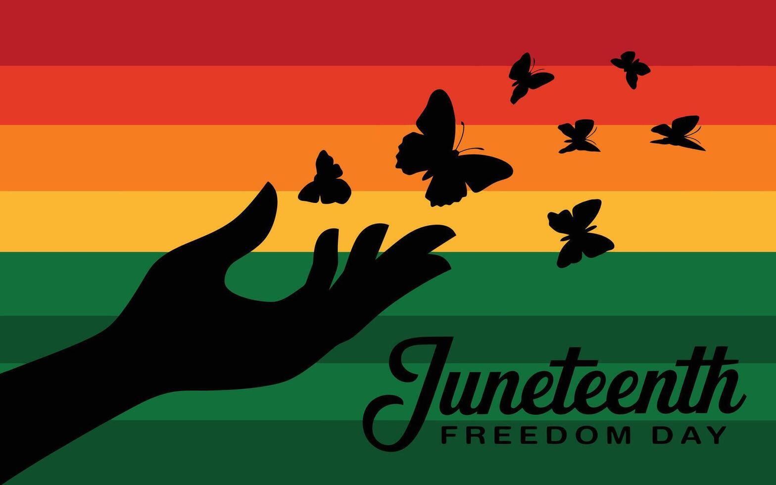 Emancipation Day Juneteenth Commemoration Banner vector
