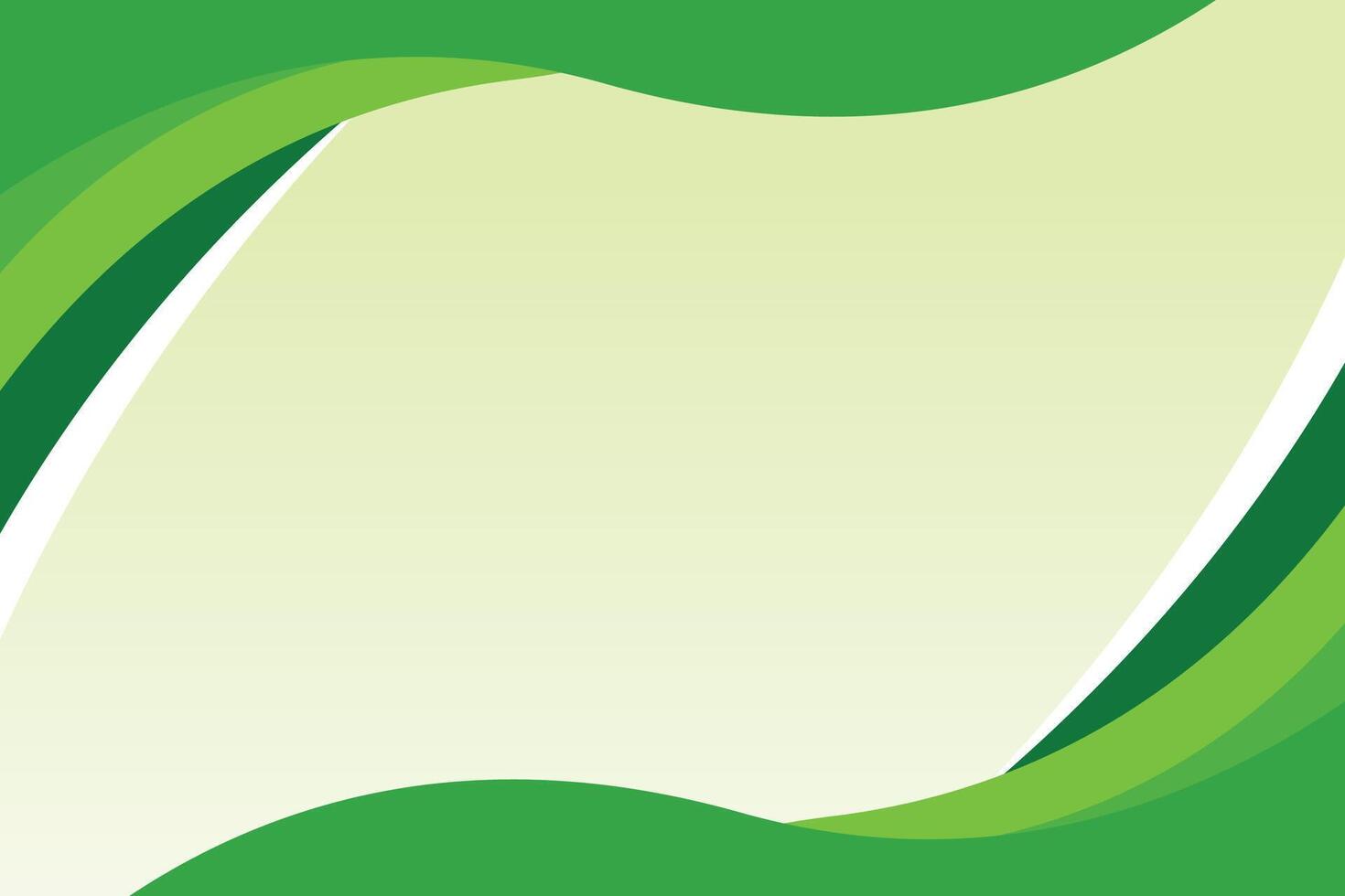 Green background with border and a green wave vector