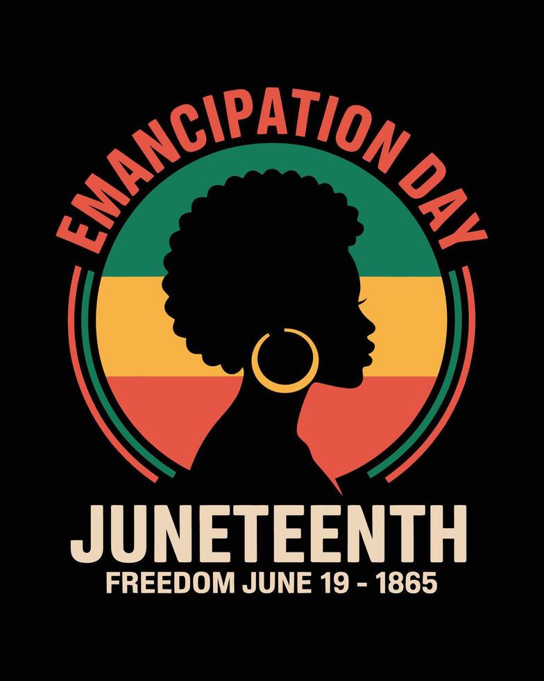 Juneteenth Freedom and Empowerment vector