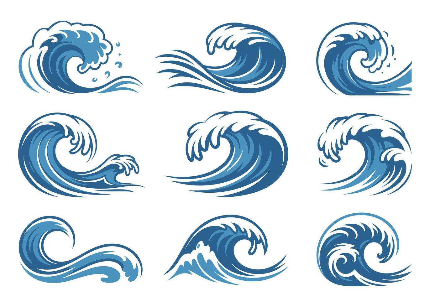 Tidal Wave Graphic vector