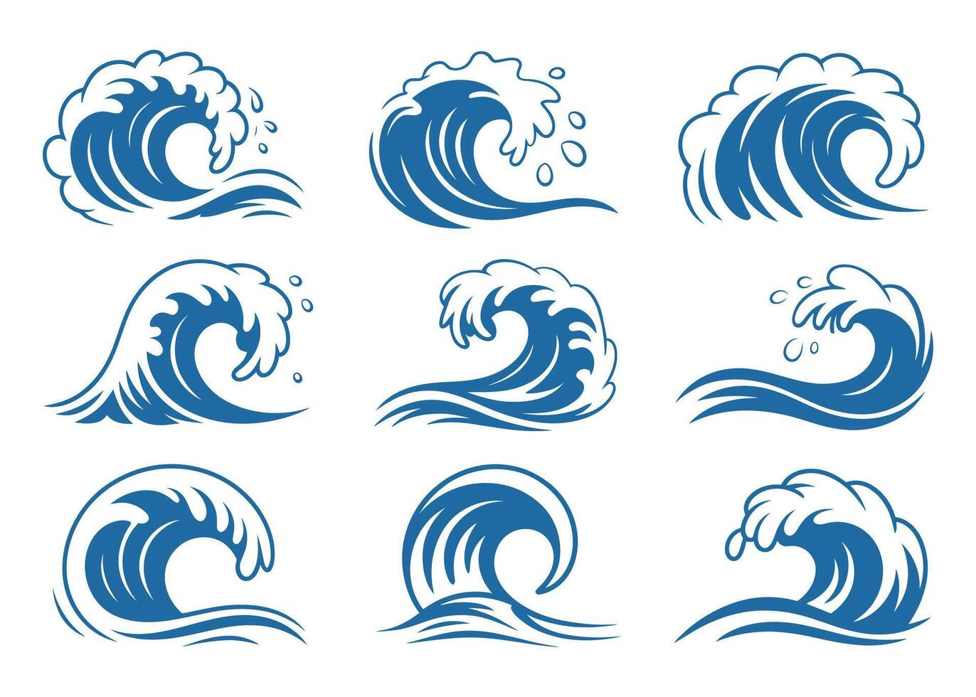 Coastal Wave Icon vector