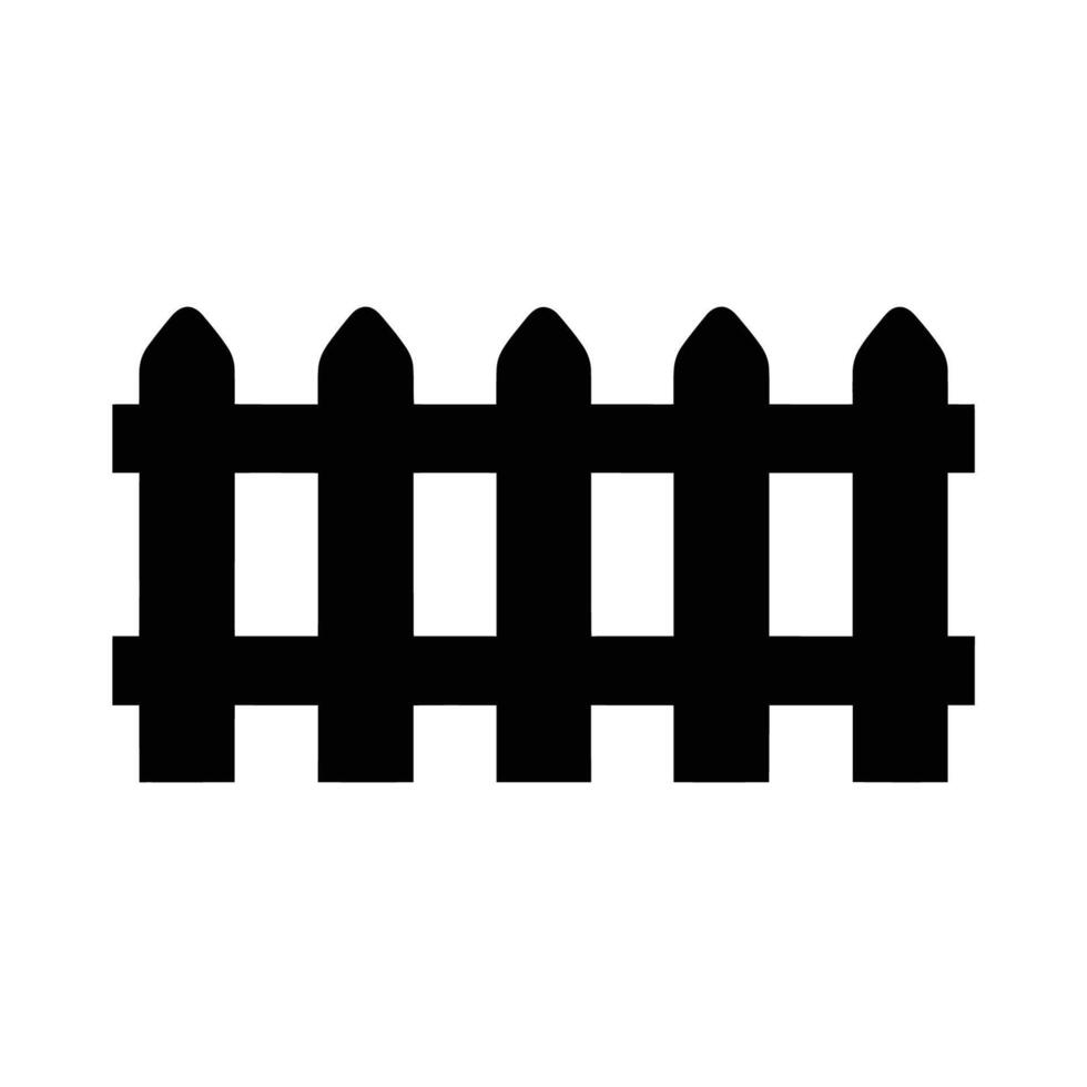 Barrier of Bliss Minimalist Fence Design vector