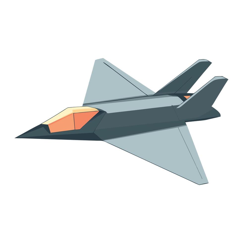 a fighter jet is shown on a white background vector